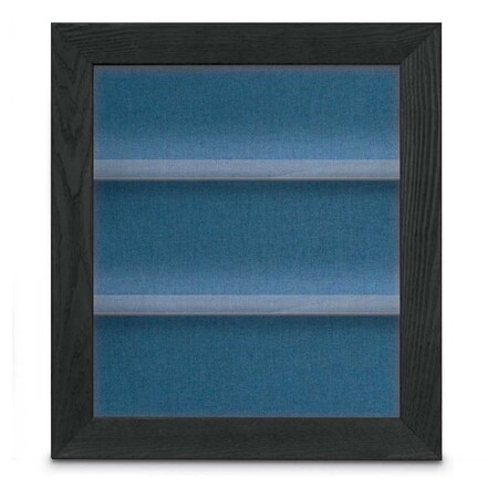 United Visual Products Indoor Enclosed Combo Board, 42"x32", White Frame/Burgundy & Rubber UVCB4232W-BURGUN-RUBBER